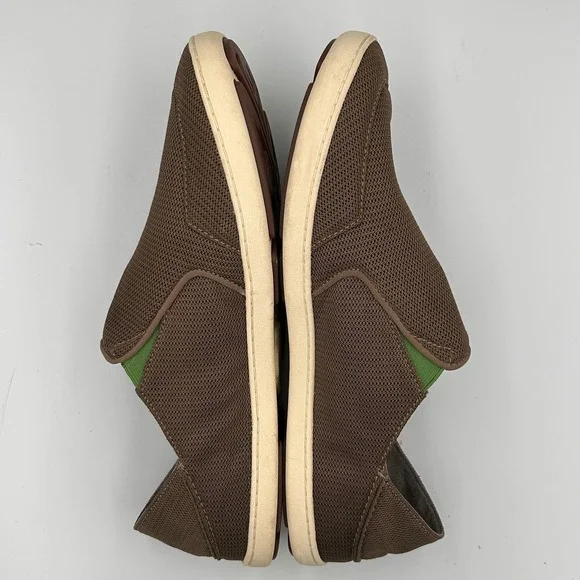 OluKai Nohea Mesh Mens Slip On Shoes Brown Dark Wood 10188-13AP Size 14 - Picture 6 of 8